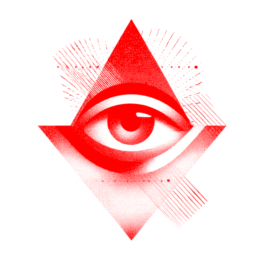 Animated eye used inside the triangular push-to-talk control